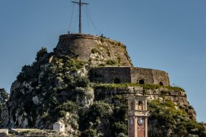 Paleo Fryrio the old fortress in Corfu Town in Greece