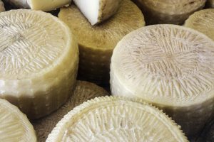 Display of Graviera Cheese, Crete, Greece