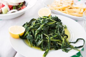 Horta, traditional greek food