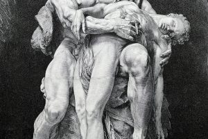 Daedalus and Icarus statue