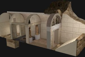 3D representation of the tomb structure