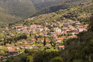 The charming village of Andritsena located in Mount Parnonas