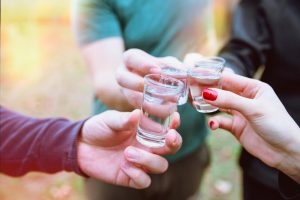 Eviva! Toasting with tsikoudia shots
